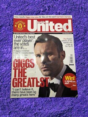 Inside United Magazine March 2011 Ryan Giggs Manchester Futbol UK Import